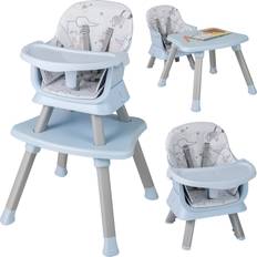 Costway 6-in-1 Baby High Chair with 5-Point Harness and Removable Tray