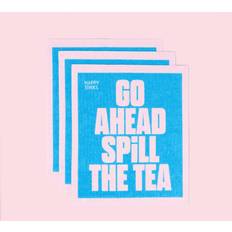 Cleaning Equipment & Cleaning Agents Happy Sinks Swedish Dishcloth Go Ahead Spill the Tea 3pc