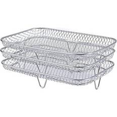 Tlily Rack for Dual Airfryers Double Baskets Air Fryers Dehydrator Racks for Ninja Foodi DZ201 DZ100