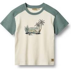 Wheat Ensfarvet Overdele Wheat Kortærmet T-shirt Hector - Ivory