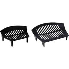 Cast Iron Fireplace Accessories Home Discount Cast Iron Fire Grate Black Open Log Coal Fireside Fireplace