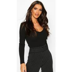 Boohoo Shapewear & Under Garments boohoo Womens Sweetheart Neck Bodysuit - Black