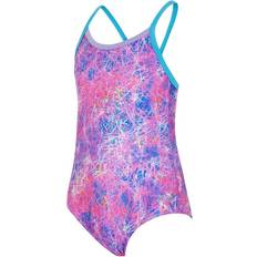 Zoggs Girls Random Strikeback One Piece Swimsuit - Purple
