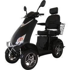 LED Lights Mobility Scooters Green Power Black 4 Wheeled Electric Mobility Scooter 60V Captain Seat