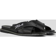 Karl Lagerfeld Hjemmesko & Sandaler Karl Lagerfeld Signature Kleo Whipstitch Slippers - Black