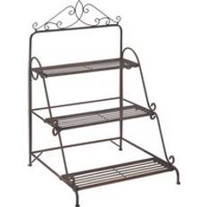 Planters Accessories Homcom 3 Tier Stair Style Metal Plant Stand