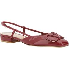 Valentino Shoes Valentino Vlogo Leather Ballerina Flat