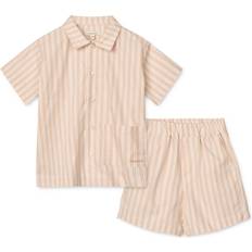 Øvrige sæt Liewood Leona Stripe Set Med Tøj Stripe Sorbet Rose Creme De La Creme - Lyserød
