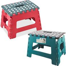 Step Stools on sale Blackspur Heavy Duty 22cm Plastic Folding Step Stool