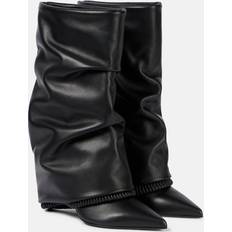 Balmain Kalvskinnbyxor Stövlar - Black