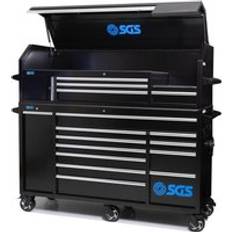 SGS 72in Professional 15 Drawer Tool Chest and Roller Cabinet
