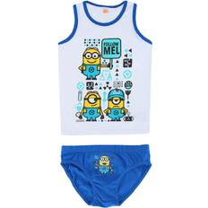Underwear Sets Children's Clothing Textiel Trade Boy's Minions Tank and Briefs Underwear Set - White