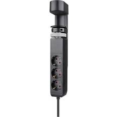Neomounts DS22-840BL6 Worktop Socket Black PG Connector