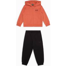 Orange Tracksuits Children's Clothing EA7 Visibility Boy Cotton Tracksuit