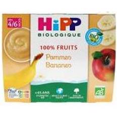 Hipp 100 % Frukt Äpplen Bananer 4x100g