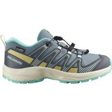 Blå Vandresko Børnesko Salomon Kid's XA Pro V8 Waterproof Multisportsko Børn - Grå