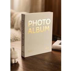 Fotoalbum sorte sider Kaila Photo Album Creme 60 Sorte Sider