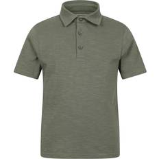 Green Polo Shirts Children's Clothing Mountain warehouse Childrens Slub Polo Shirt - Green