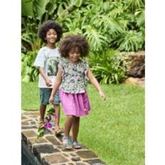 Purple Skirts Vertbaudet Coloured Skirt In Cotton Gauze - Violet
