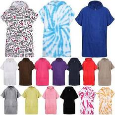 Kids Hooded Towel Bathrobe 100% Cotton Terry