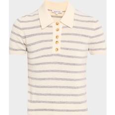 Veronica Beard Damen Kaschmirpullover Brandt Cashmere Polo - Sand