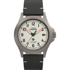 Timex Armbandsur Timex Expedition Titanium 38mm Light Gray Dial