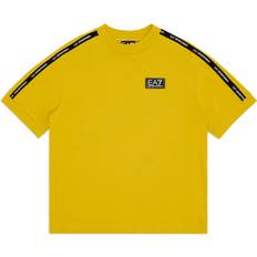 Emporio Armani Boys Tape Logo Short Sleeve T-Shirt - Yellow