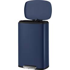 Kitchen bin 50l Songmics 50 L Kitchen Bin Stainless Steel Soft Close Blue