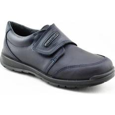 Mocasines Titanitos Colegial De Piel Lavable Con Puntera - Azul