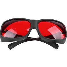 Red Eye Protections Neoglint Laser Safety Glasses 200 to 590nm Black Frame Red Lens Eye Protection Goggles - Black Frame