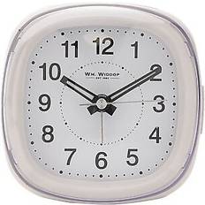 Alarm Clocks Wm. Widdop Wm Widdop Alarm Clock Dome Lens Sweep Snooze Light Ivory