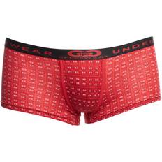Red Underwear Breathable Fabric Boxer Shorts Anatomical Front - Red