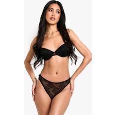 Boohoo Women Knickers boohoo Womens Chilli Trim Thong - Black