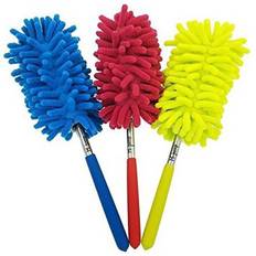 Gröna Dammvippor Grandado Extensible Telescopic Microfiber Duster House Cleaning Cleaner Long Handle Retractable Duster FP8 OC31 - Green