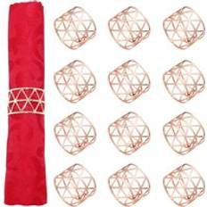 Gold Napkin Rings Cyslmuk Set of 12 Rose Gold Rings Napkin Ring