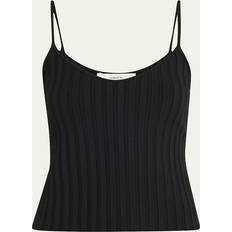 Modal Tank Tops Vince Ribbed V-Neck Camisole Tank - Black