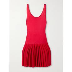 Alaïa Godet Dress - Rouge