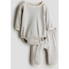 H&M Kaksiosainen Puuvillasetti - Beige