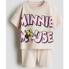 H&M Baby Printed Cotton Set - Beige