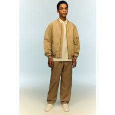 H&M Byxa I Bomullstwill Med Lös Passform - Beige