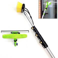 Hi-Tech 16ft-20ft-24ft Water Fed Window Cleaning Pole Squeegee Brush Extension