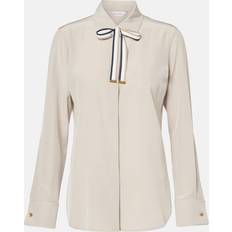 Blusar Max Mara Sidenskjorta Med Slips Dam -