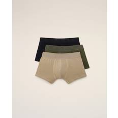 Ami Paris Men Men's Underwear Ami Paris Three-Pack Multicolor Cotton Jersey Boxer Briefs - Black/Laurel
