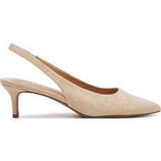 Lauren Ralph Lauren Højhælede sko Lauren Ralph Lauren Lolah II Slingpumps - Beige