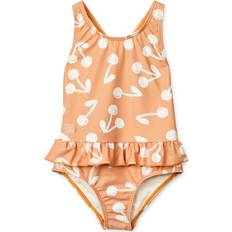 Liewood Baddräkter Barnkläder Liewood Cherry Blossom / Ljus Apricot Amara Printed Baddräkt - Str. 116