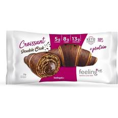 Snack Feeling OK FeelinOk Double Ciock Croissant 1 Snack Da 50 Grammi Doppio Cioccolato