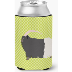 Green Bottle Coolers Caroline's Treasures Welsh Black-Necked Goat Green Decorative Can Hugger Bottle Cooler
