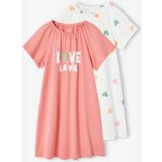 Nightgowns Vertbaudet Heart Nightdresses - Coral