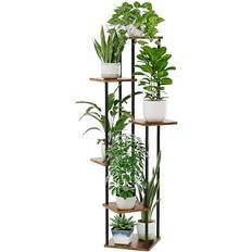 Bamworld Tall Plant Stand Indoor 6 Tier