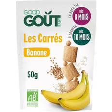 Keksit Good Goût Biscuits Carrés Banane +8m Bio 50g